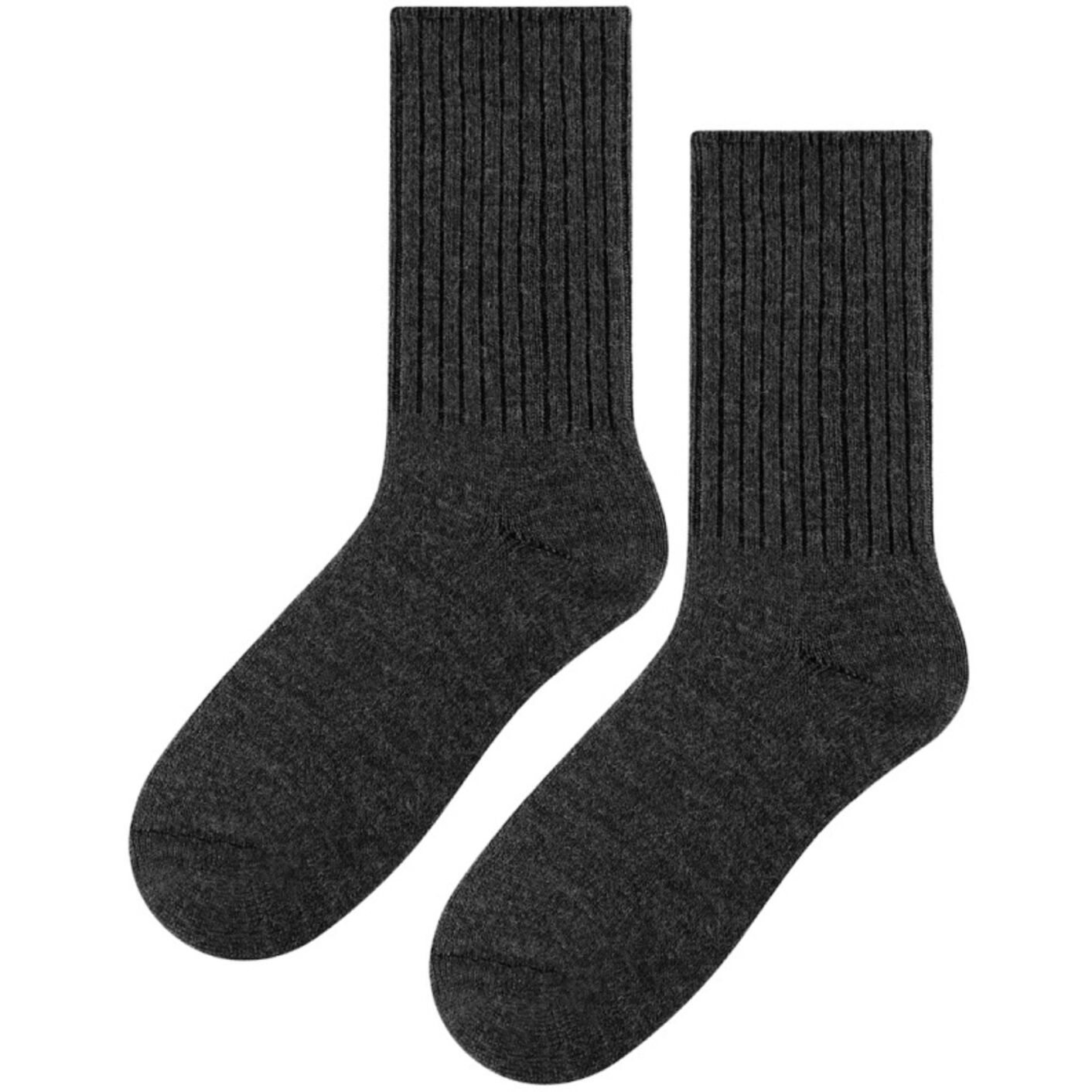 Skarpetki z wełny Merino - grafit (90% naturalnej wełny)