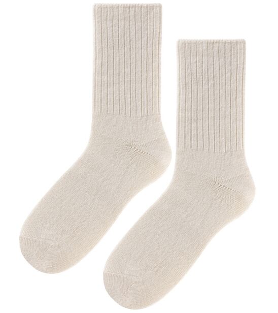 Skarpetki z wełny Merino - kremowy (90% naturalnej wełny)