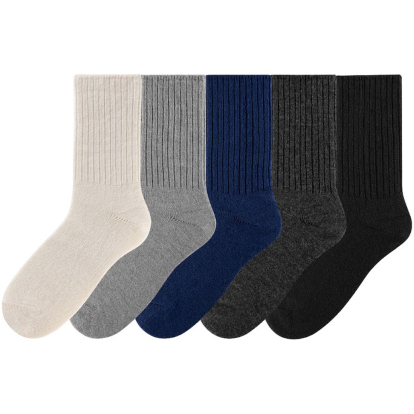 Skarpetki z wełny Merino - kremowy (90% naturalnej wełny)