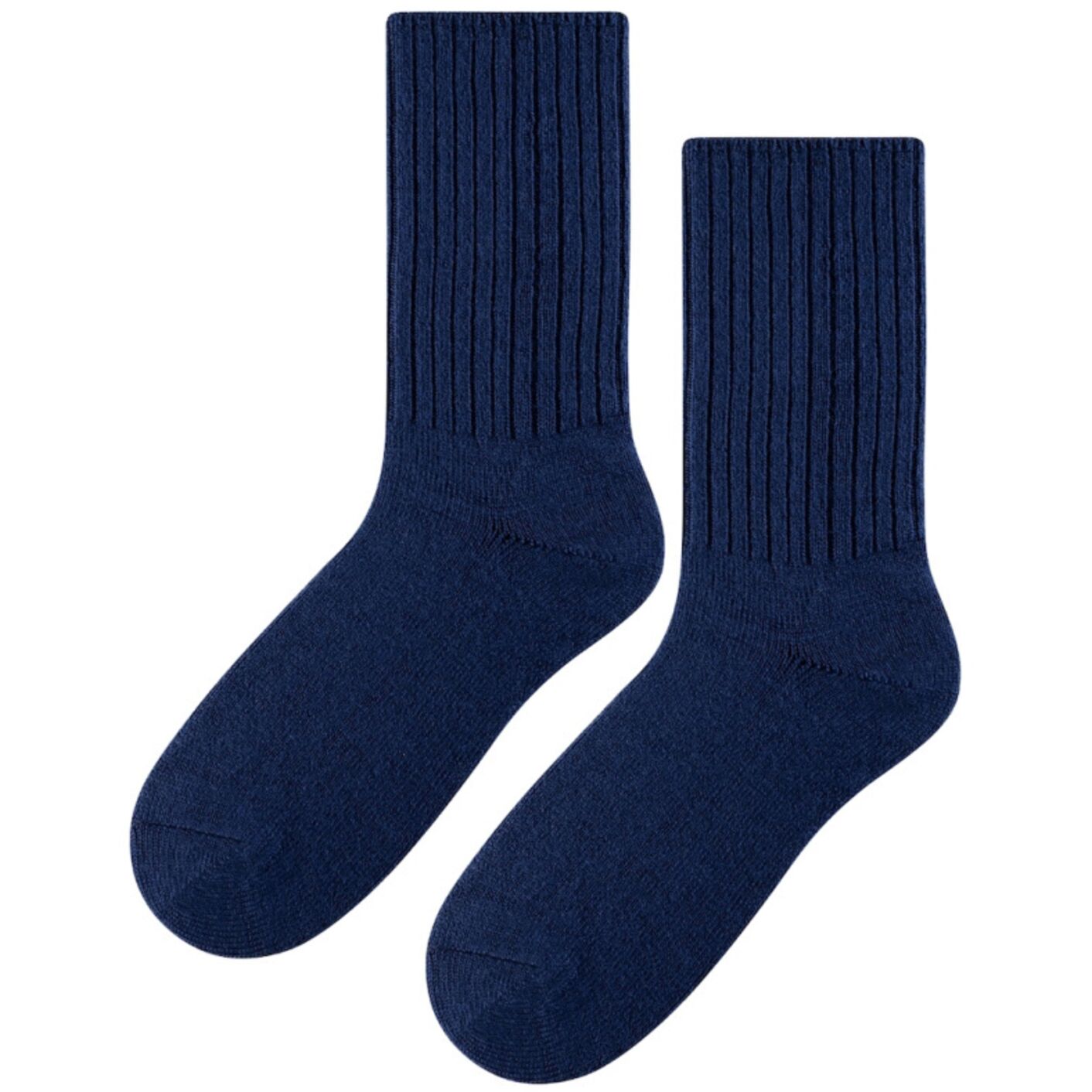 Skarpetki z wełny Merino - granat (90% naturalnej wełny)