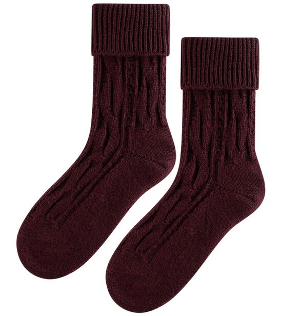 Skarpetki Wełniane - bordo