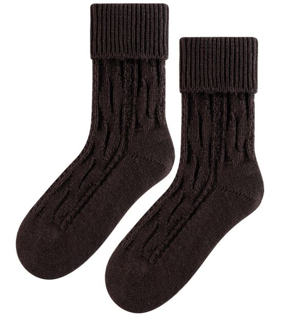 Skarpetki Wełniane - ciemny brąz