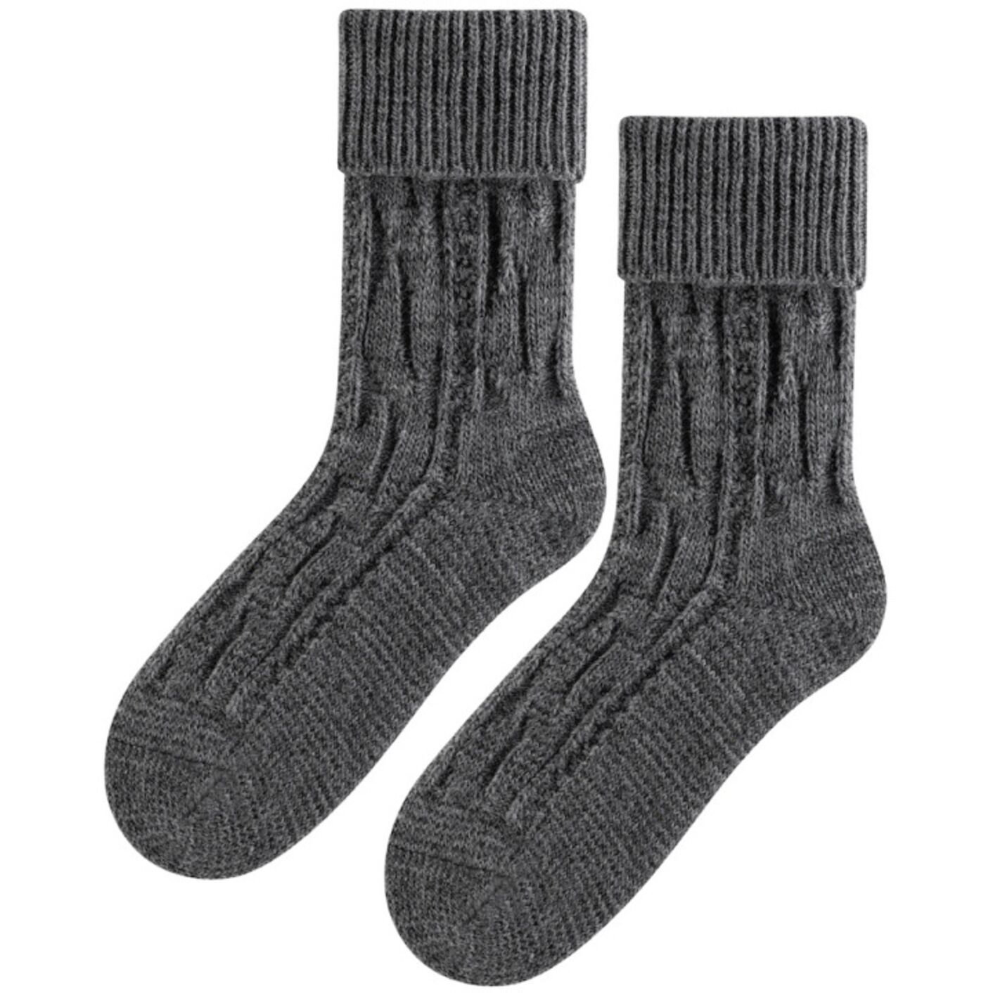 Skarpetki Wełniane - ciemny szary