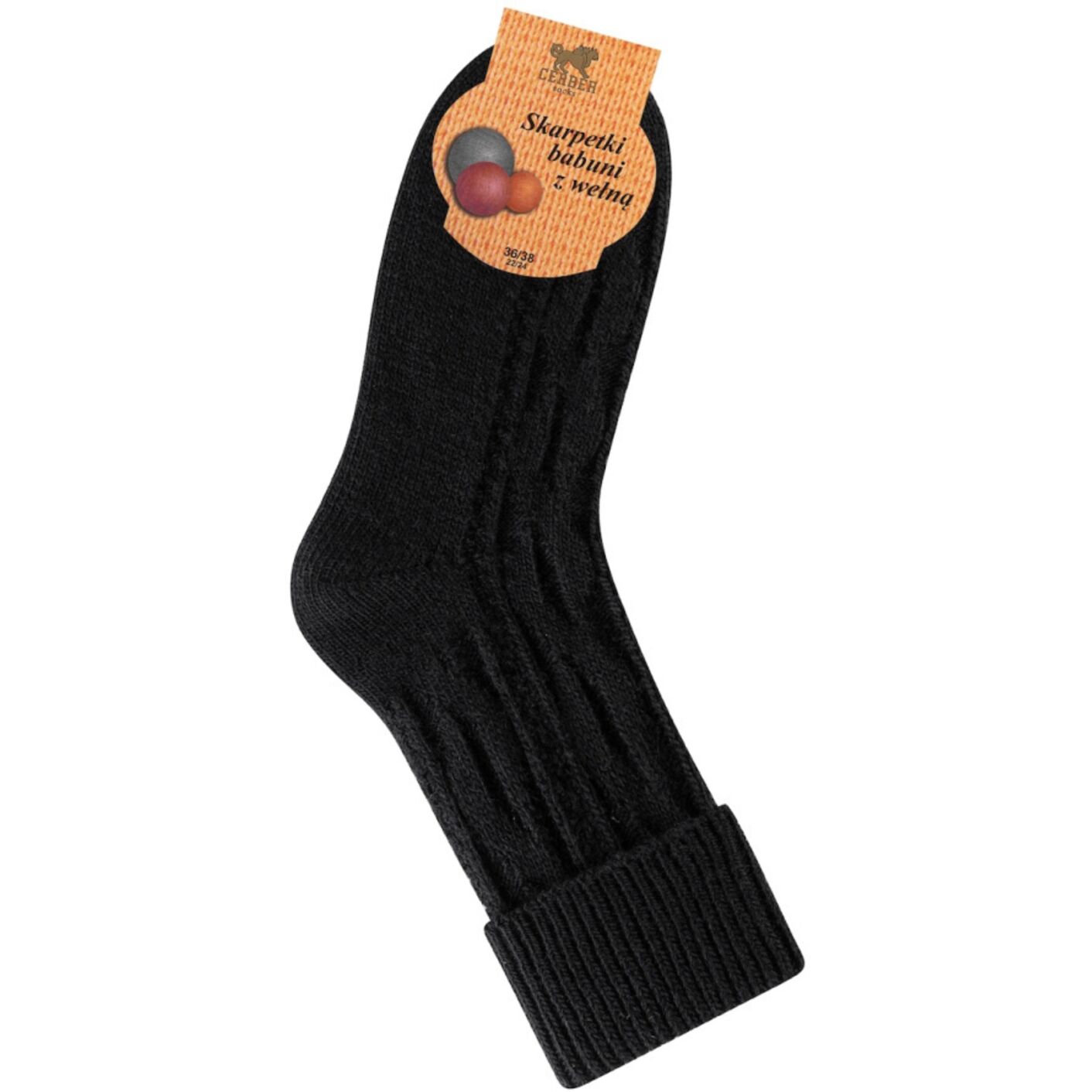 Skarpetki Wełniane - czarny