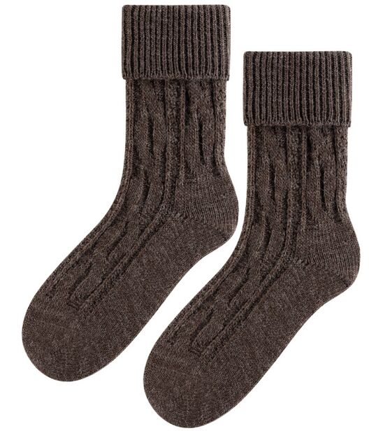 Skarpetki Wełniane - jasny brąz