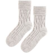 Skarpetki Wełniane - jasny szary melanż