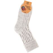 Skarpetki Wełniane - jasny szary melanż
