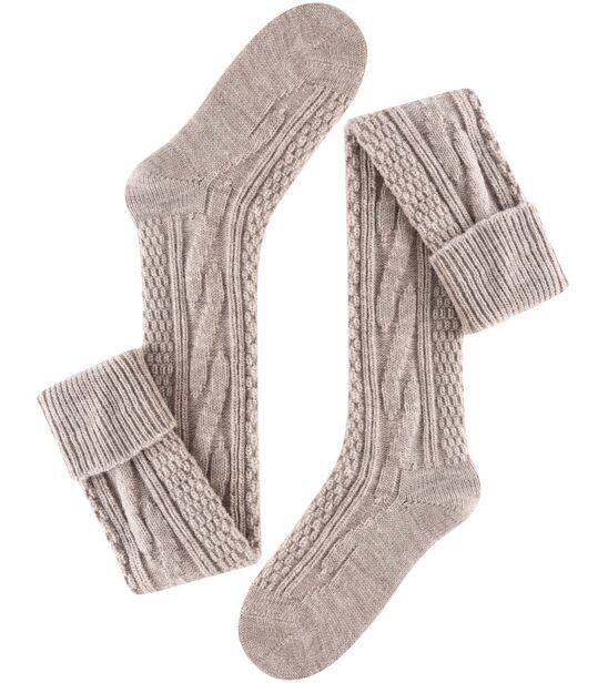 Beżowe zakolanówki - Sklep soxinthebox.pl