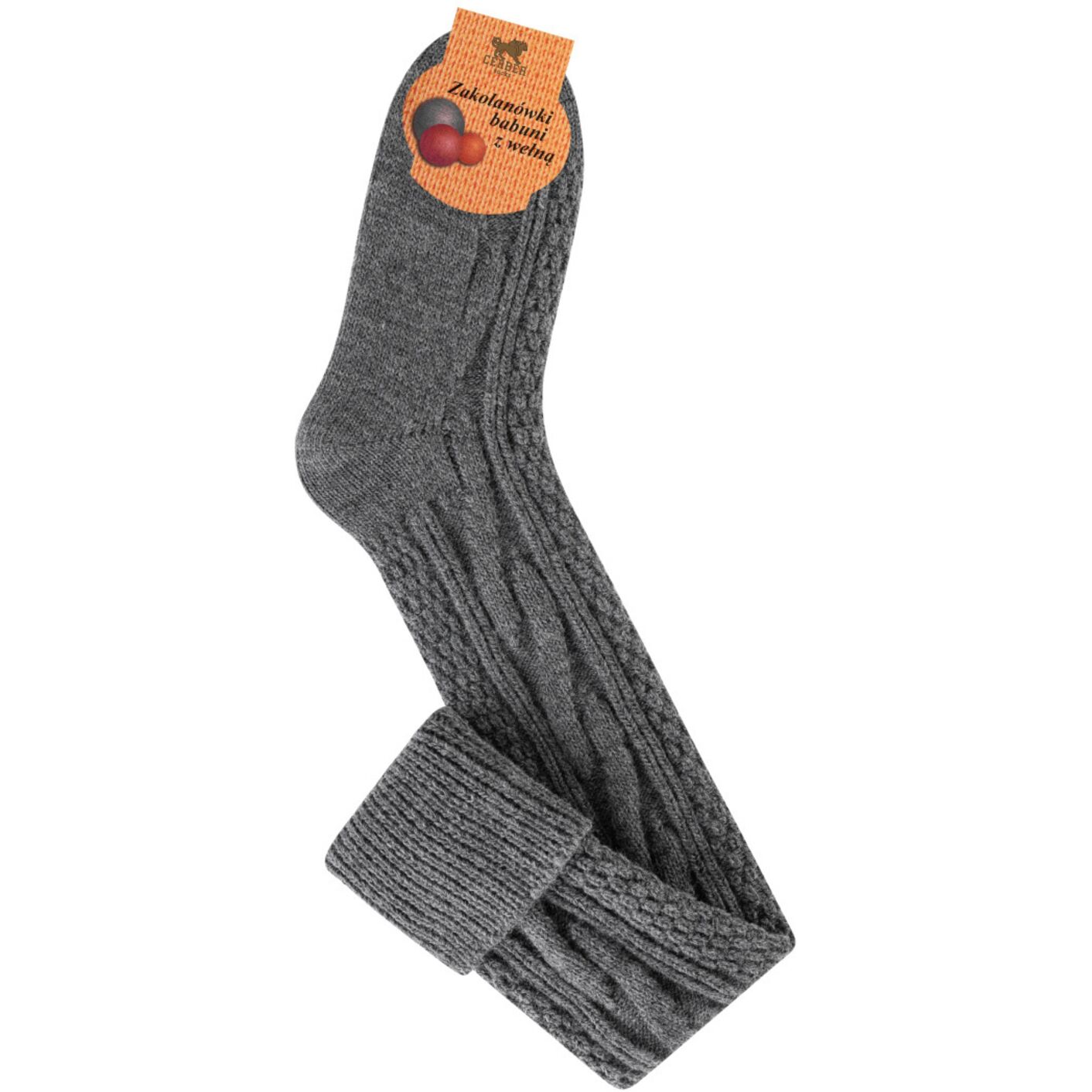 Ciemno szare zakolanówki - Sklep soxinthebox.pl