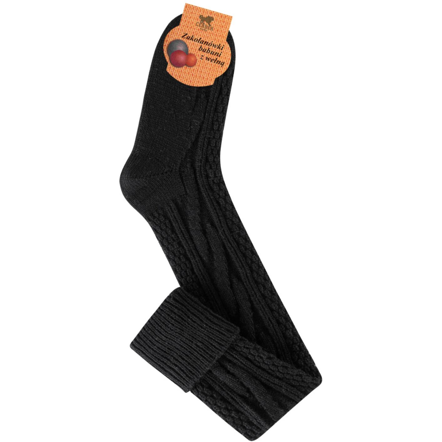 Czarne zakolanówki - Sklep soxinthebox.pl