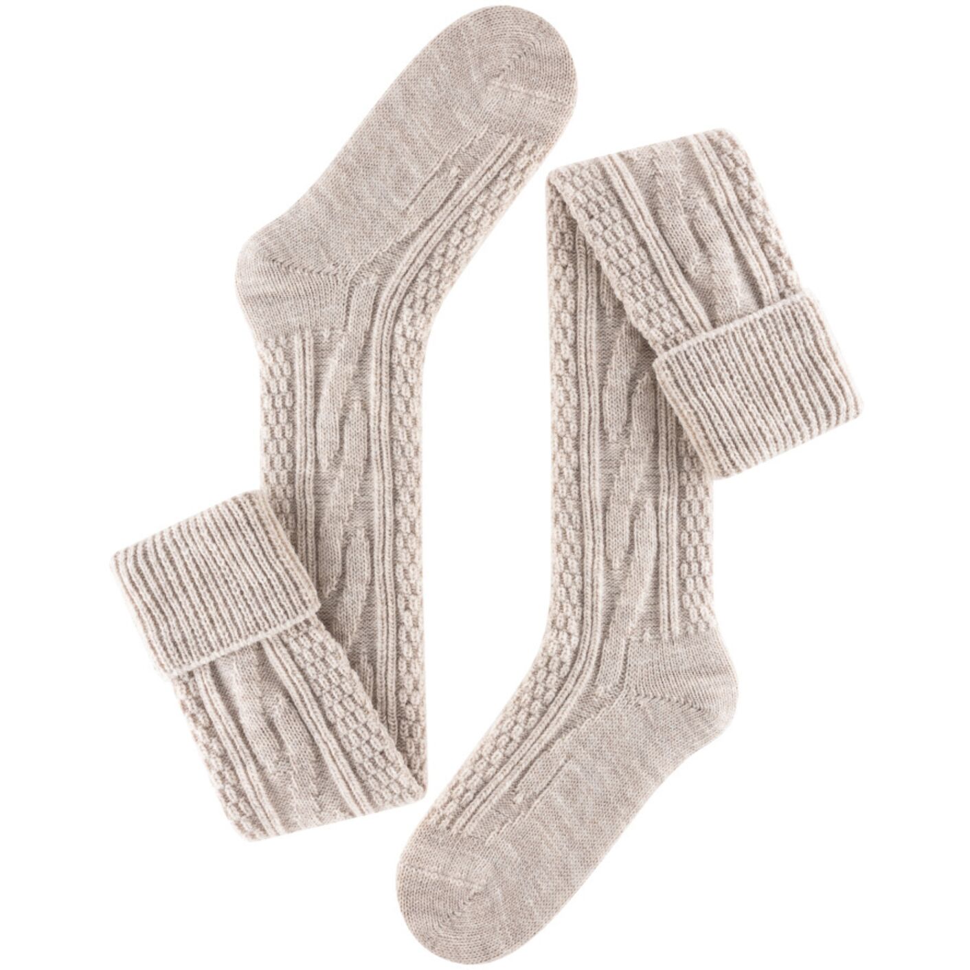 Jasno beżowe zakolanówki - Sklep soxinthebox.pl