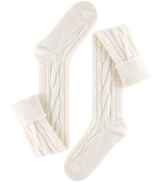 Kremowe zakolanówki - Sklep soxinthebox.pl