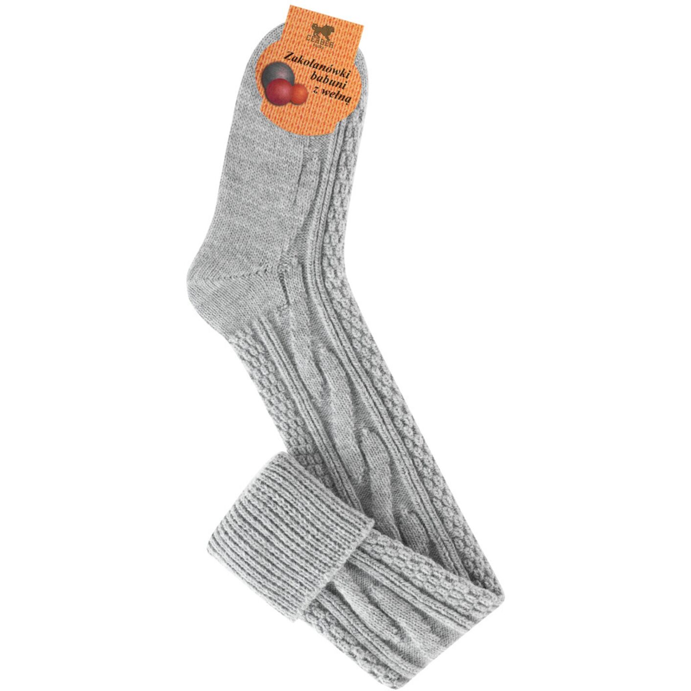 Szare zakolanówki - Sklep soxinthebox.pl