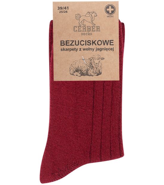 Bordo wełna jagnięca - Sklep soxinthebox.pl