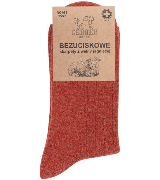 Ceglasta wełna jagnięca - Sklep soxinthebox.pl