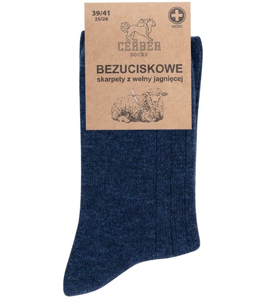 Granatowa wełna jagnięca - Sklep soxinthebox.pl