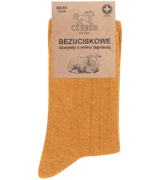 Musztardowa wełna jagnięca - Sklep soxinthebox.pl