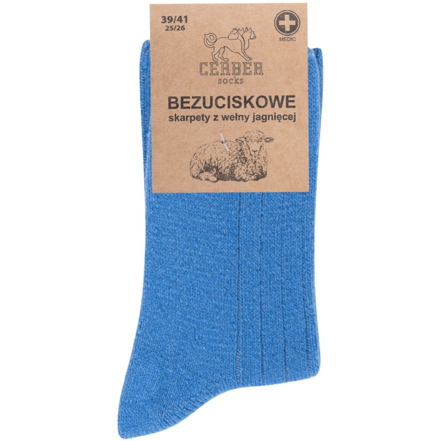 Niebieska wełna jagnięca - Sklep soxinthebox.pl