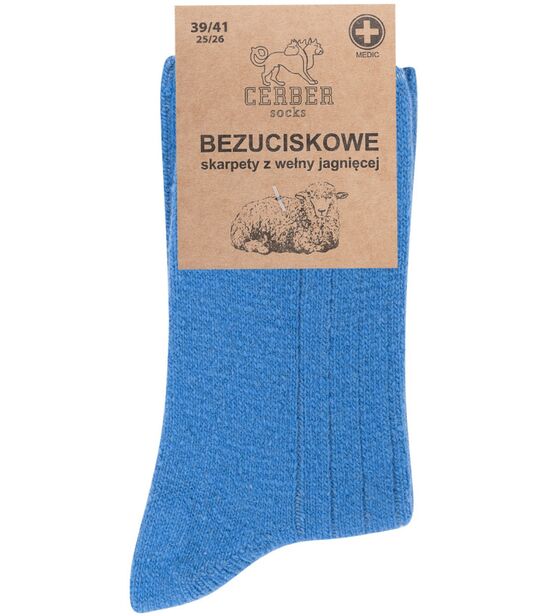 Niebieska wełna jagnięca - Sklep soxinthebox.pl