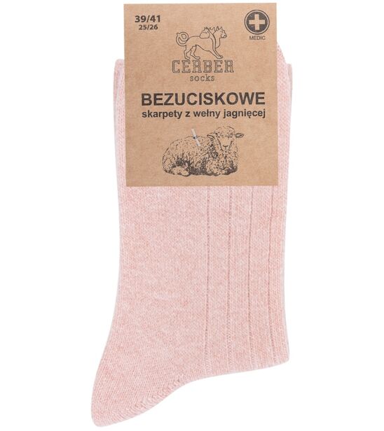 Jasno - różowa wełna jagnięca - Sklep soxinthebox.pl