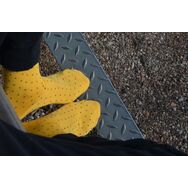 Skarpetki Żółte w Małe Kwadraty