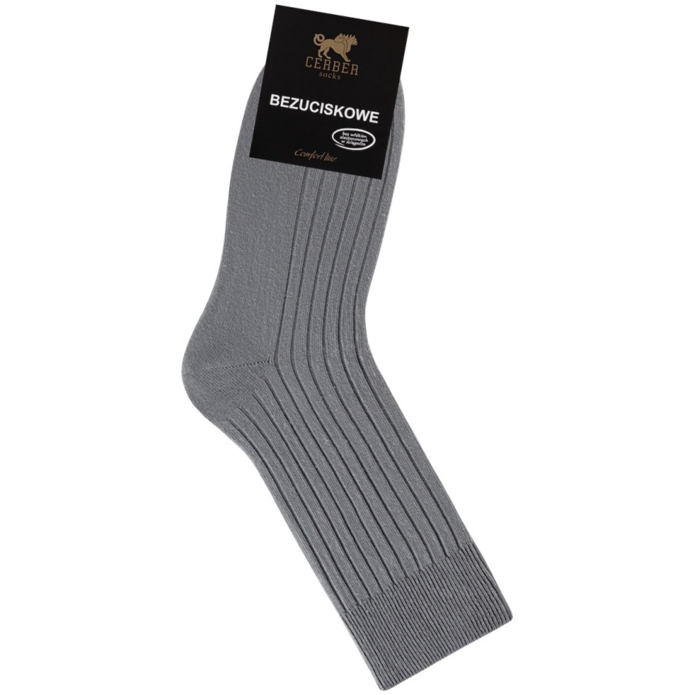 Skarpety bezuciskowe - Comfort Line - ciemny szary