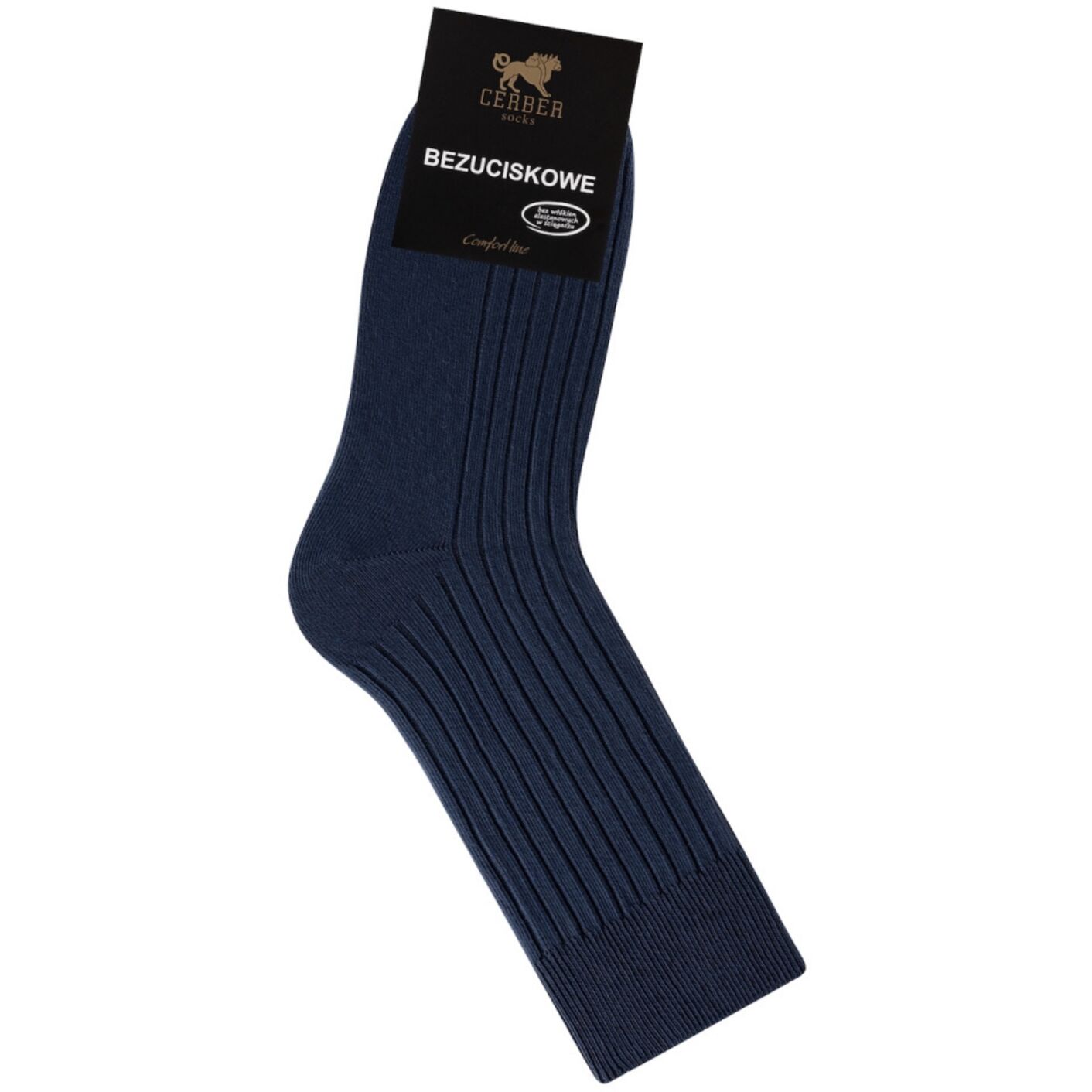 Skarpety bezuciskowe - Comfort Line - granat