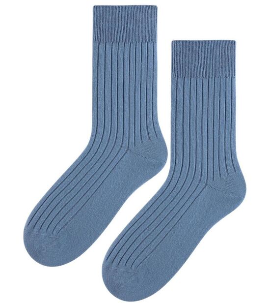 Skarpety bezuciskowe - Comfort Line - niebieski