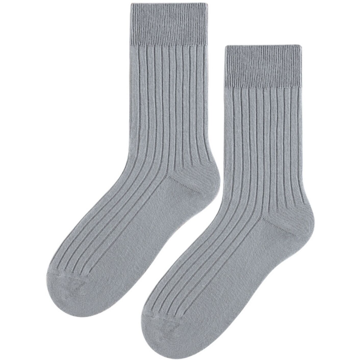 Skarpety bezuciskowe - Comfort Line - szaro niebieski