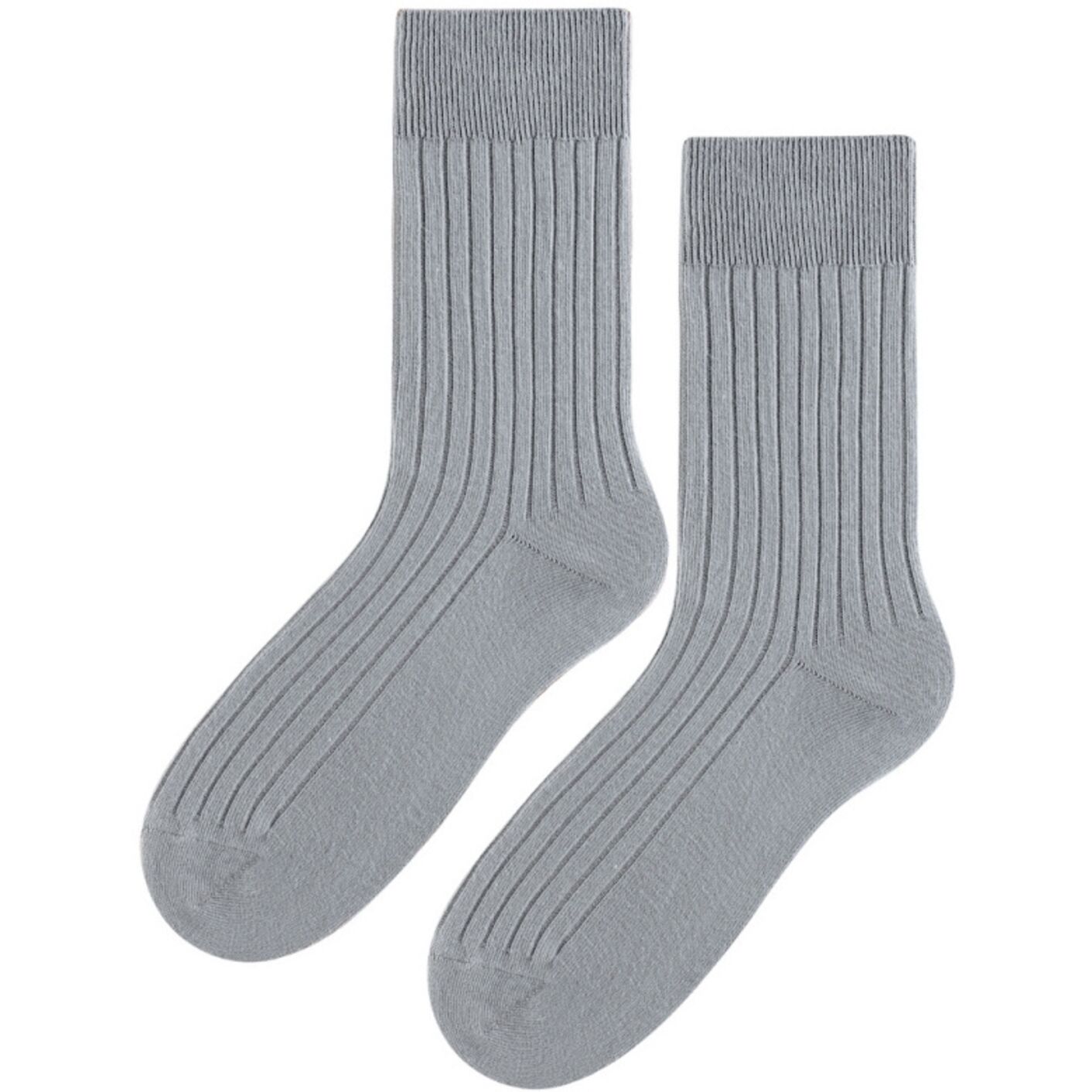 Skarpety bezuciskowe - Comfort Line - szaro niebieski