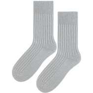 Skarpety bezuciskowe - Comfort Line - szaro niebieski