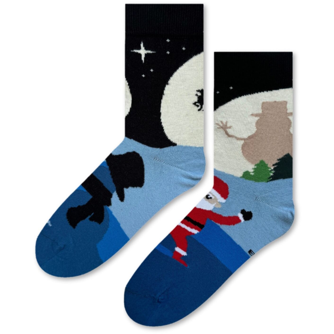 Skarpety z Mikołajem i Bałwanem