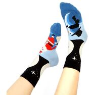 Skarpety z Mikołajem i Bałwanem