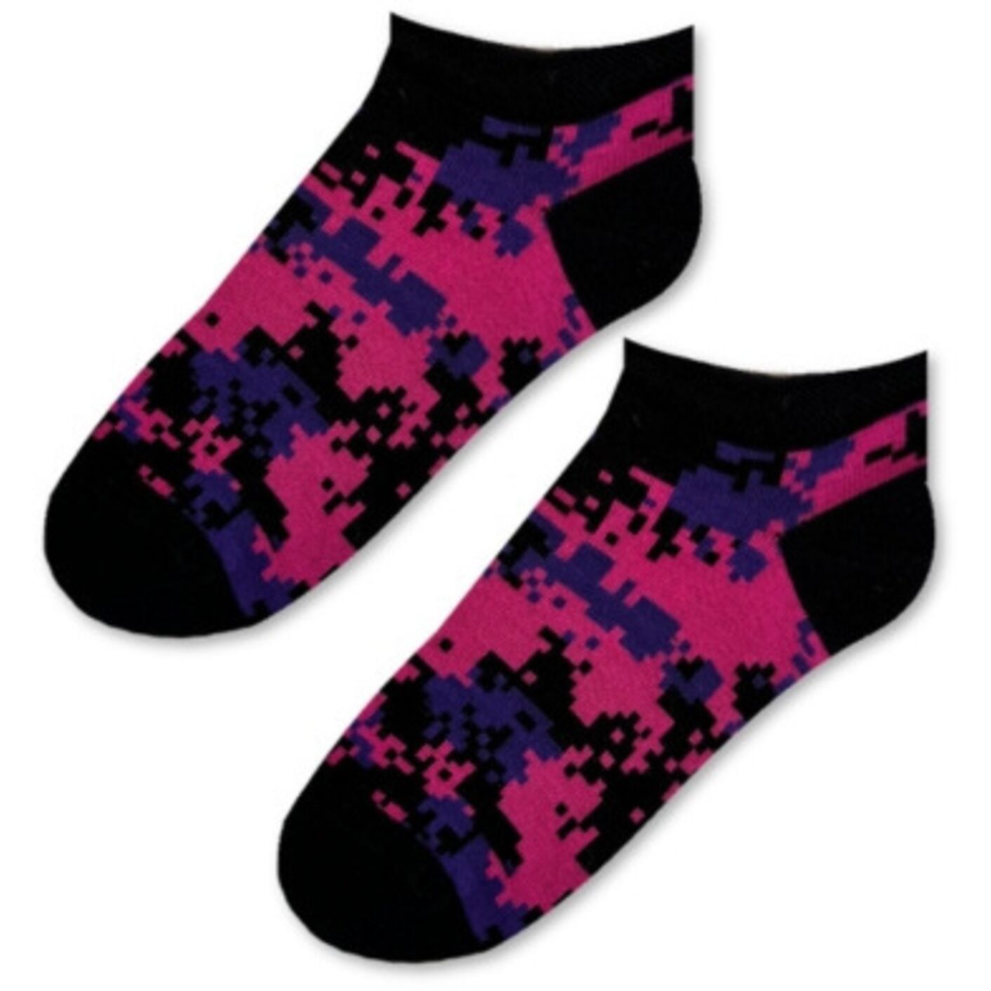 Stopki Cyfrowy Kamuflaż z Fioletem