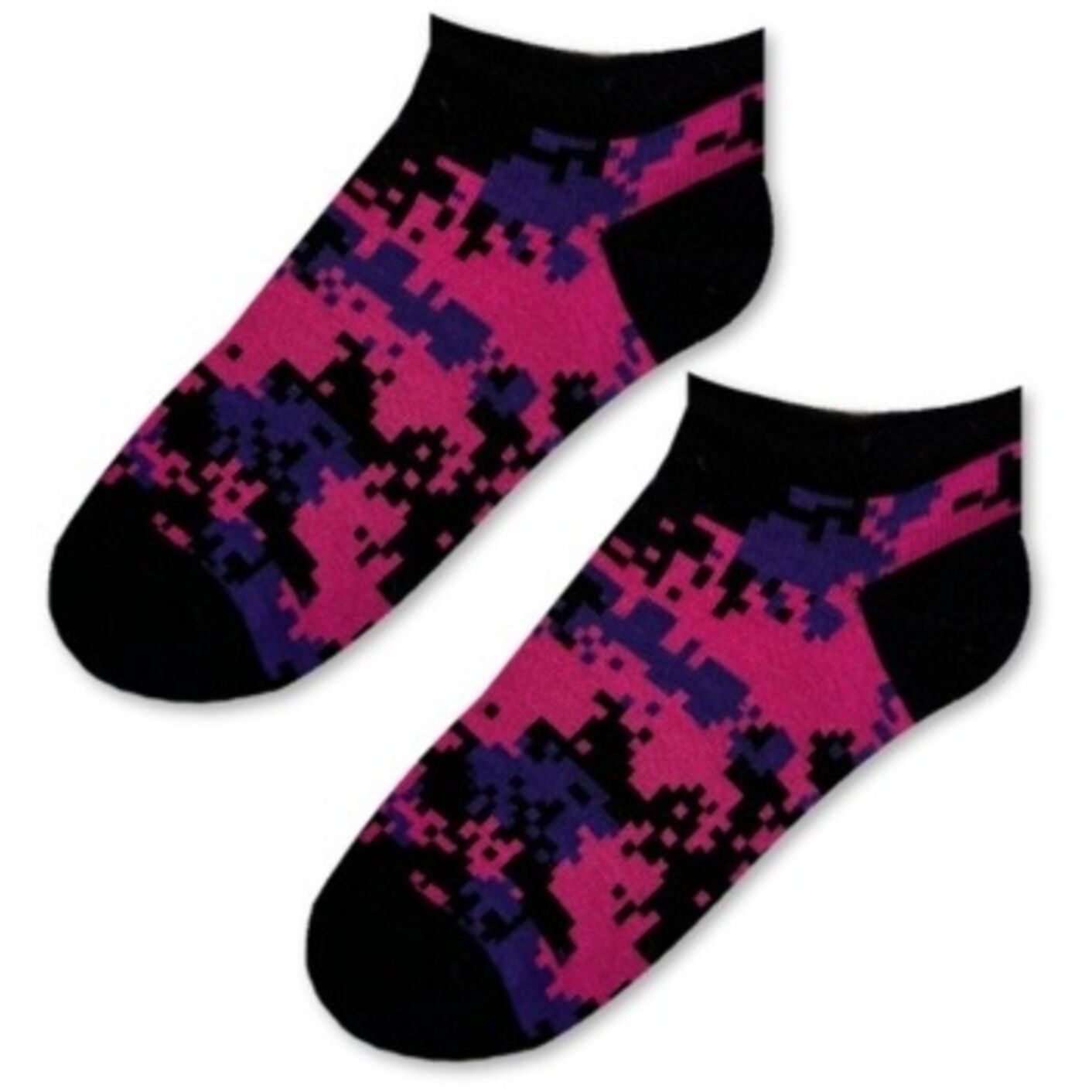 Stopki Cyfrowy Kamuflaż z Fioletem