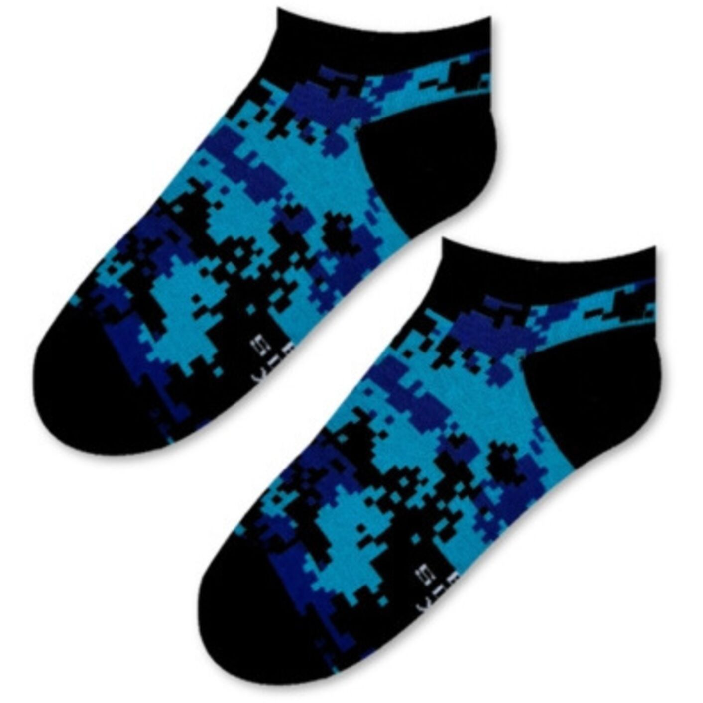 Stopki Cyfrowy Kamuflaż z Niebieskim