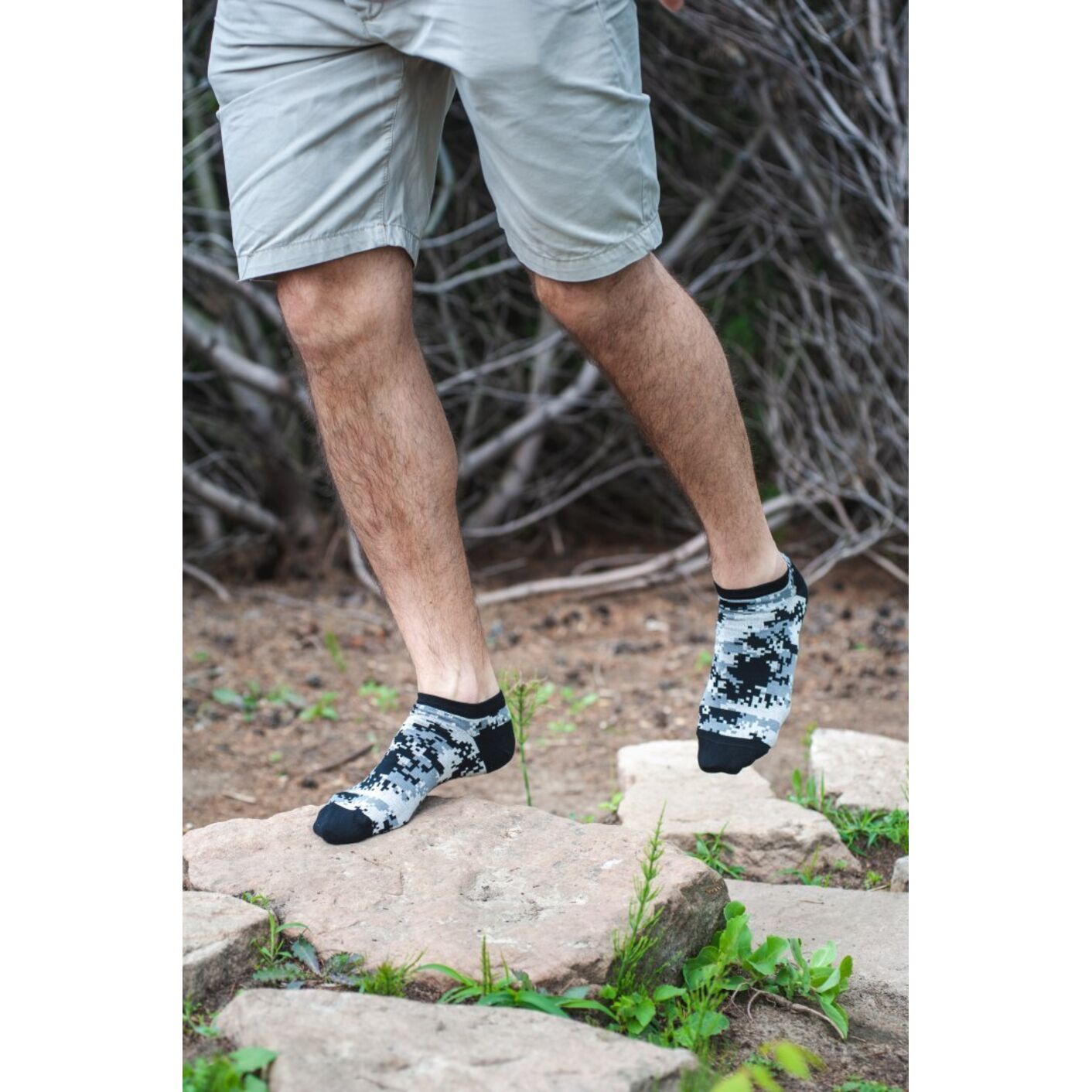 Stopki Cyfrowy Kamuflaż z Szarym