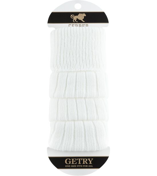 Getry wełniane - białe