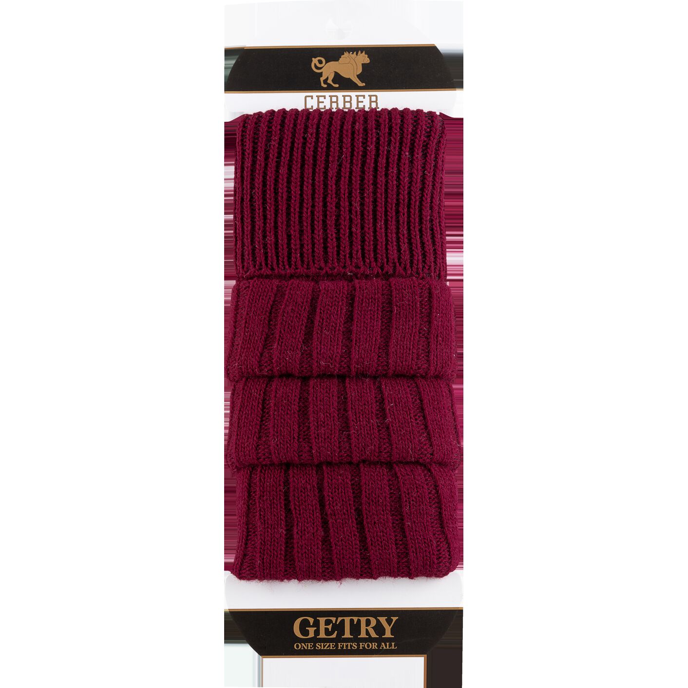 Getry wełniane - bordo