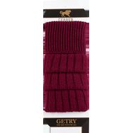 Wełniane getry - bordowe