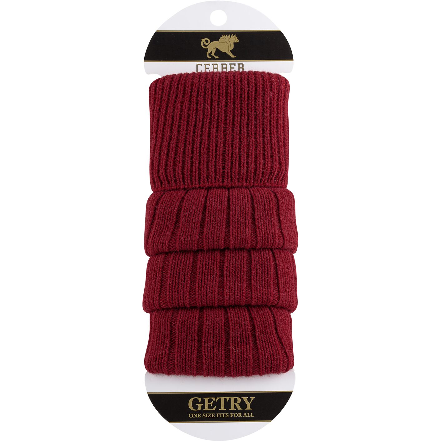 Getry wełniane - ceglasty