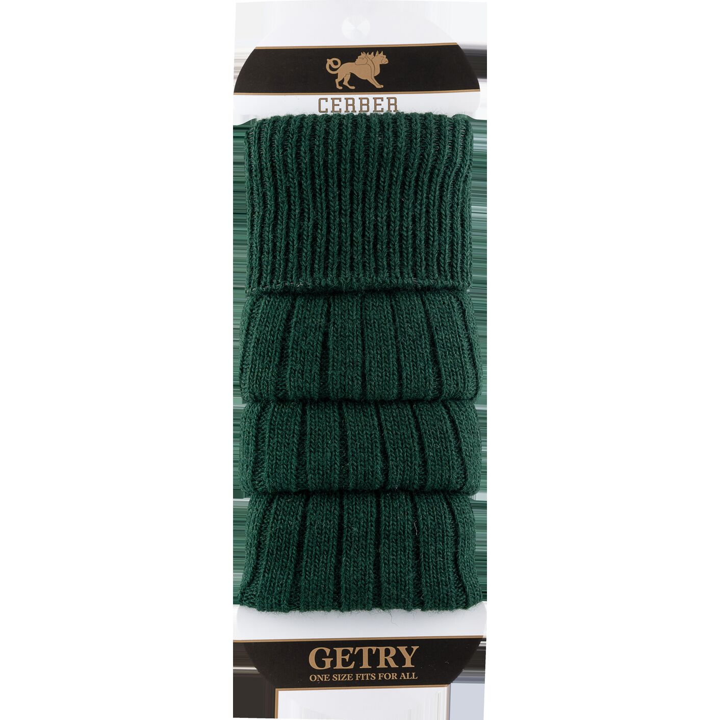 Getry wełniane - butelkowa zieleń