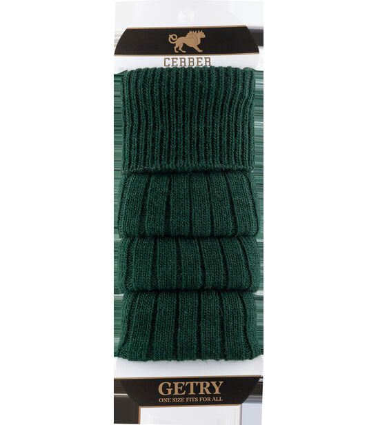 Getry wełniane - butelkowa zieleń