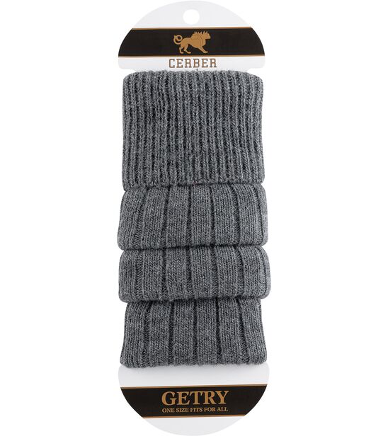 Getry wełniane - ciemno szary