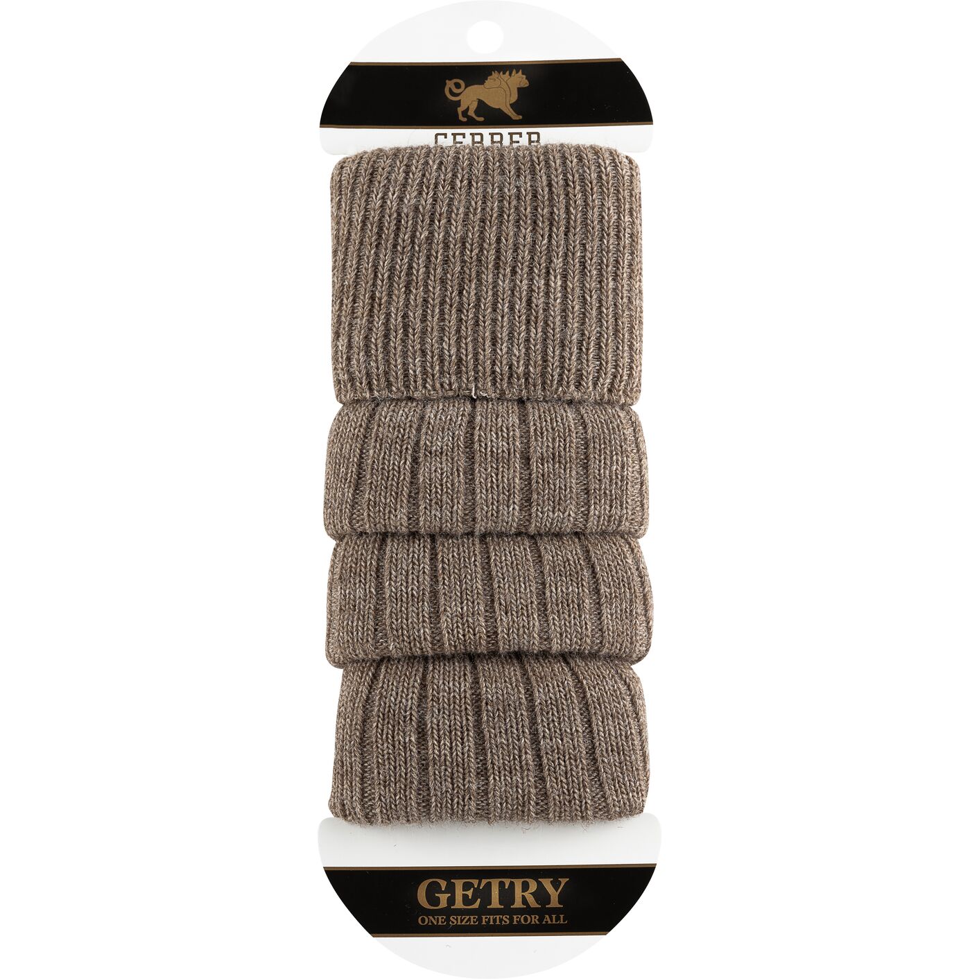 Getry wełniane - ciemny beż