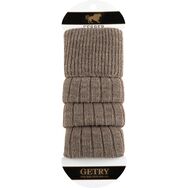 Wełniane getry - ciemny beż