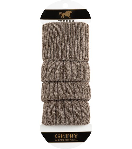 Getry wełniane - ciemny beż