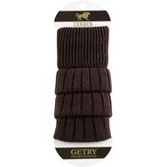 Wełniane getry - ciemny brąz