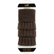 Wełniane getry - czekoladowe