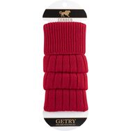 Wełniane getry - czerwone